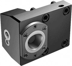 Sandvik Coromant - Right Hand Cut, C6 Modular Connection, Adapter/Mount Lathe Modular Clamping Unit - 63mm Square Shank Diam, 4.882" OAL, Through Coolant - Exact Tooling