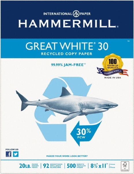 Hammermill - White Copy Paper - Use with Laser Printers, Copiers, Plain Paper Fax Machines - Exact Tooling