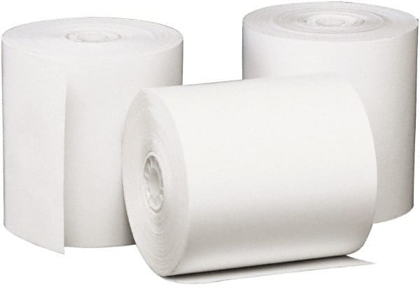 UNIVERSAL - White Adding Machine Paper Rolls - Use with Point of Sale Machines - Exact Tooling