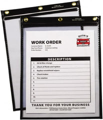 C-LINE - 15 Piece Black/Clear Shop Ticket Holder - 12" High x 9" Wide - Exact Tooling