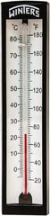 Winters - 20 to 180°F, Industrial Thermometer with Standard Thermowell - 2 Inch Immersion Length, 1-7/8 Inch Stem Length, 6 Inch Long, 1/2 Inch Thread - Exact Tooling