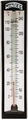 Winters - 30 to 240°F, Industrial Thermometer with Standard Thermowell - 2 Inch Immersion Length, 1-7/8 Inch Stem Length, 6 Inch Long, 1/2 Inch Thread - Exact Tooling