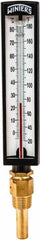 Winters - 20 to 180°F, Industrial Thermometer with Standard Thermowell - 2 Inch Immersion Length, 1.825 Inch Stem Length, 10 Inch Long, 1/2 Inch Thread - Exact Tooling