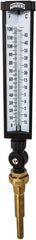 Winters - -15 to 120°F, Industrial Thermometer with Standard Thermowell - 5 Inch Immersion Length, 6 Inch Stem Length, 20 Inch Long, 3/4 Inch Thread - Exact Tooling