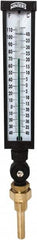 Winters - -40 to 110°F, Industrial Thermometer with Standard Thermowell - 3 Inch Immersion Length, 3-1/2 Inch Stem Length, 17 Inch Long, 3/4 Inch Thread - Exact Tooling