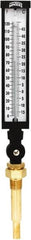 Winters - -15 to 120°F, Industrial Thermometer with Standard Thermowell - 5 Inch Immersion Length, 6 Inch Stem Length, 20 Inch Long, 3/4 Inch Thread - Exact Tooling