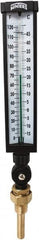 Winters - -15 to 120°F, Industrial Thermometer with Standard Thermowell - 3 Inch Immersion Length, 3-1/2 Inch Stem Length, 17 Inch Long, 3/4 Inch Thread - Exact Tooling