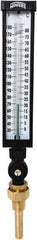Winters - 30 to 180°F, Industrial Thermometer with Standard Thermowell - 3 Inch Immersion Length, 3-1/2 Inch Stem Length, 17 Inch Long, 3/4 Inch Thread - Exact Tooling