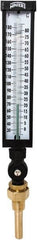 Winters - 30 to 180°F, Industrial Thermometer with Standard Thermowell - 3 Inch Immersion Length, 3-1/2 Inch Stem Length, 17 Inch Long, 3/4 Inch Thread - Exact Tooling