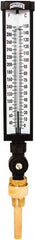 Winters - 30 to 300°F, Industrial Thermometer with Standard Thermowell - 3 Inch Immersion Length, 3-1/2 Inch Stem Length, 17 Inch Long, 3/4 Inch Thread - Exact Tooling