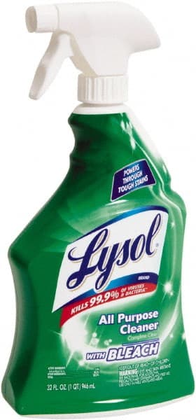 Lysol - 32 oz Spray Bottle All-Purpose Cleaner - Liquid, Cleaner with Bleach, Disinfectant, Chlorine - Exact Tooling