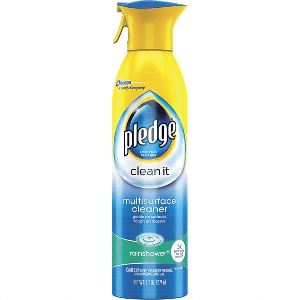 Pledge - 9.7 oz Aerosol All-Purpose Cleaner - Aerosol, Rainshower - Exact Tooling