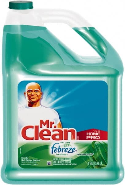 Mr. Clean - 1 Gal Bottle All-Purpose Cleaner - Liquid, Meadows & Rain - Exact Tooling