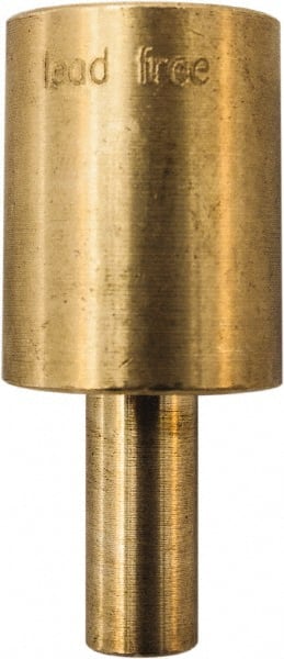 Winters - 2.01 Inch Overall Length, 3/4 Inch Thread, Brass Thermowell - 0.8 Inch Insertion Length - Exact Tooling
