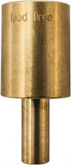Winters - 2.01 Inch Overall Length, 3/4 Inch Thread, Brass Thermowell - 0.8 Inch Insertion Length - Exact Tooling