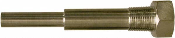 Winters - 6-3/4 Inch Overall Length, 3/4 Inch Thread, 304 Stainless Steel Thermowell - 5 Inch Insertion Length - Exact Tooling