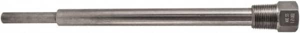 Winters - 13 Inch Overall Length, 3/4 Inch Thread, 304 Stainless Steel Thermowell - 10-1/2 Inch Insertion Length - Exact Tooling
