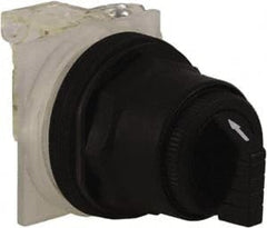 Schneider Electric - 1.18 Inch Mount Hole, 3 Position, Knob and Pushbutton Operated, Selector Switch - Black, Maintained (MA), Anticorrosive, Weatherproof, Dust and Oil Resistant - Exact Tooling