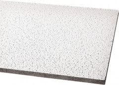 Armstrong World - 48" Long x 24" Wide, Wet-Formed Mineral Fiber Acoustic Ceiling Tile - ASTM E1264 Specification, White - Exact Tooling