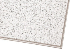 Armstrong World - 24" Long x 24" Wide, Wet-Formed Mineral Fiber Acoustic Ceiling Tile - ASTM E1264 Specification, White - Exact Tooling