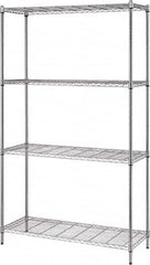 Quantum Storage - 4 Shelf Wire Shelving Unit - 36" Wide x 18" Deep x 72" High, - Exact Tooling
