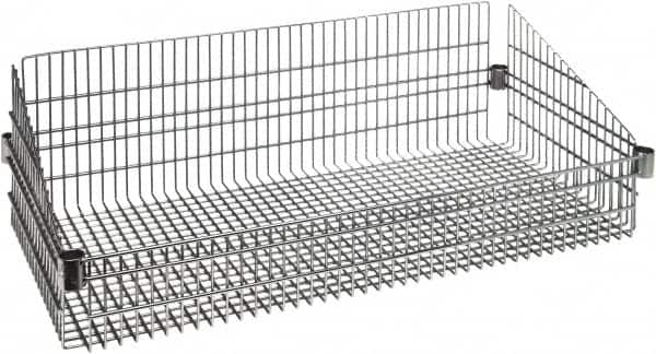Quantum Storage - Wire Basket Unit - 24" Wide x 18" Deep x 10" High, - Exact Tooling
