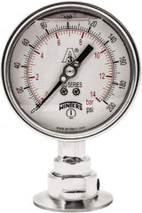 Winters - 4" Dial, 2 Thread, 0-200 Scale Range, Pressure Gauge - Lower Connection Mount, Accurate to 0.01% of Scale - Exact Tooling