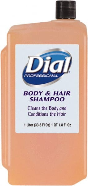Dial - 1 L Bottle Peach Hair & Body Wash - Clear Amber - Exact Tooling
