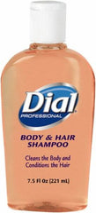 Dial - 7.5 oz Bottle Peach Hair & Body Wash - Clear Amber - Exact Tooling
