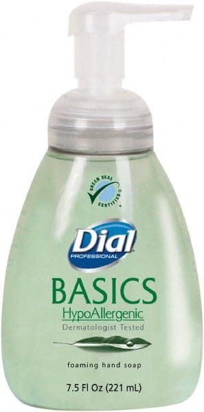 Dial - 7.5 oz Pump Bottle Foam Soap - Light Green, Fresh Fragrance Scent - Exact Tooling