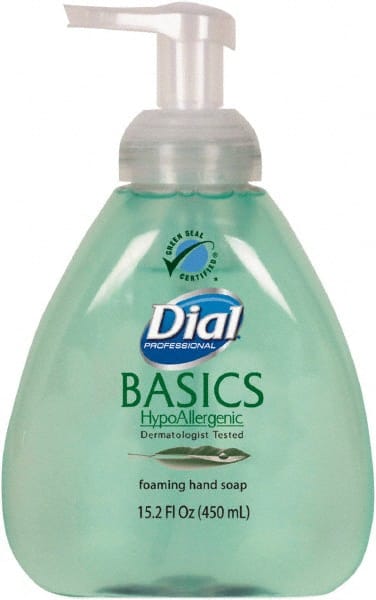 Dial - 15.2 oz Pump Bottle Foam Soap - Light Green, Fresh Fragrance Scent - Exact Tooling