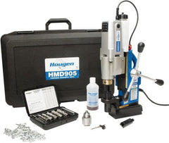 Hougen - 2" Travel, Portable Magnetic Drill Press - 250 & 450 RPM, 9 Amps, 1.5 hp, 1035 Watts - Exact Tooling