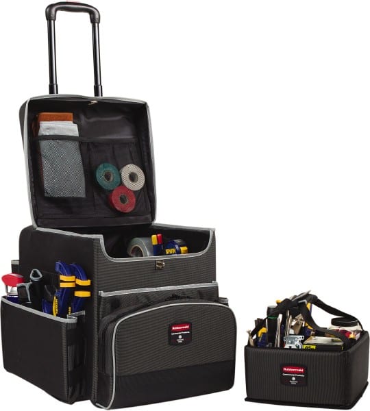 Rubbermaid - Ballistic Nylon Janitor Cart - 14-1/4" Width - Exact Tooling