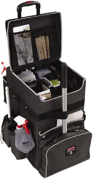Rubbermaid - Ballistic Nylon Janitor Cart - 14-1/4" Width - Exact Tooling