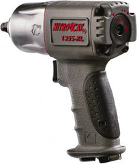 AIRCAT - 3/8" Drive, 10,000 RPM, 500 Ft/Lb Torque Impact Wrench - Pistol Grip Handle, 1,350 IPM, 6 CFM, 90 psi, 1/4" NPT Inlet - Exact Tooling