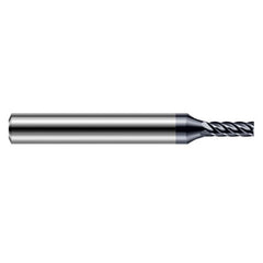End Mills for Hardened Steels - 0.0310″ (1/32″) Cutter Diameter × 0.0930″ (3/32″) Length of Cut Carbide Square End Mill for Hard Milling, 5 Flutes, AlTiN Nano Coated