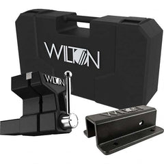 Wilton - 6" Jaw Width x 5-3/4" Jaw Opening, 5" Throat Depth, Bench & Pipe Combination Vise - Exact Tooling
