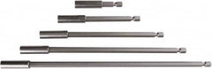 Wiha - 1/4" Insert, Hex Drive Bit Adapter - Quick Release, 10" OAL - Exact Tooling