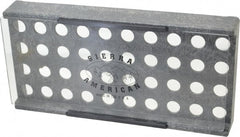 Made in USA - 40 Collet, ER16 Plastic Collet Rack and Tray - 5-3/8 Inch Wide x 1-1/2 Inch High x 10-3/4 Inch Long, Clear Sliding Lid - Exact Tooling