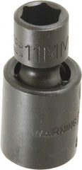 Proto - 3/8" Drive 11mm Standard Universal Impact Socket - 6 Points, 2" OAL - Exact Tooling