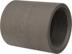 Made in USA - Size 2 x 1-1/2", Class 3,000, Forged Carbon Steel Black Pipe Reducing Coupling - 3,000 psi, Threaded End Connection - Exact Tooling
