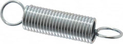Gardner Spring - 1/4" OD, 3.31 Lb Max Load, 2.06" Max Ext Len, 0.0286" Wire Diam Spring - 3.28 Lb/In Rating - Exact Tooling