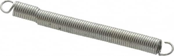 Gardner Spring - 3/32" OD, 1 Lb Max Load, 2.1" Max Ext Len, 0.012" Wire Diam Spring - 0.82 Lb/In Rating, 1" Free Length - Exact Tooling