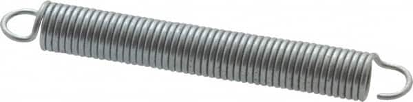 Gardner Spring - 1/8" OD, 1.6 Lb Max Load, 1.93" Max Ext Len, 0.016" Wire Diam Spring - 1.5 Lb/In Rating, 1" Free Length - Exact Tooling