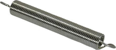 Gardner Spring - 1/4" OD, 3.1 Lb Max Load, 4.7" Max Ext Len, 0.026" Wire Diam Spring - 1 Lb/In Rating, 2" Free Length - Exact Tooling