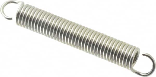 Gardner Spring - 1/4" OD, 8.5 Lb Max Load, 2.69" Max Ext Len, 0.037" Wire Diam Spring - 8 Lb/In Rating, 1-3/4" Free Length - Exact Tooling