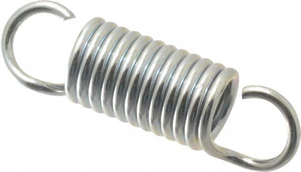 Gardner Spring - 3/8" OD, 17.5 Lb Max Load, 1.7" Max Ext Len, 0.055" Wire Diam Spring - 34.8 Lb/In Rating, 1-1/4" Free Length - Exact Tooling