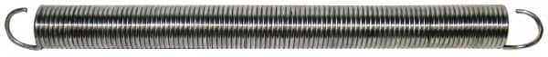 Gardner Spring - 1" OD, 12.45 Lb Max Load, 16-1/2" Max Ext Len, 0.1055" Wire Diam Spring - 2.5 Lb/In Rating - Exact Tooling