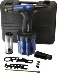 RivetKing - Up to 3/16" Capacity, Air Riveting Hammer - 5/8" Long Stroke, 1/4" Inlet - Exact Tooling