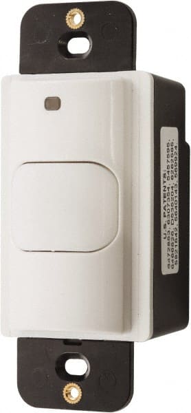 Hubbell Wiring Device-Kellems - 400 Square Ft. Coverage, Infrared Motion Sensor Wall Switch - 800 at 120 V Incandescent, 1,000 at 120 V and 1,800 at 277 V Fluorescent, 120 to 277 VAC, White - Exact Tooling